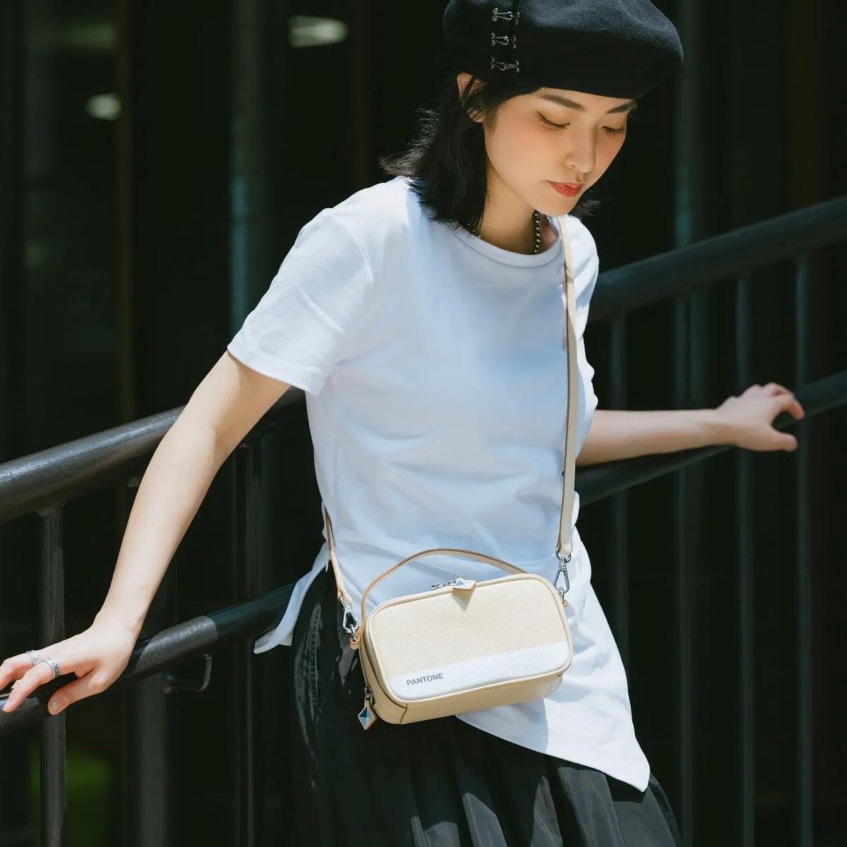 Samuel Ashley x Pantone Leather Satchel Bag