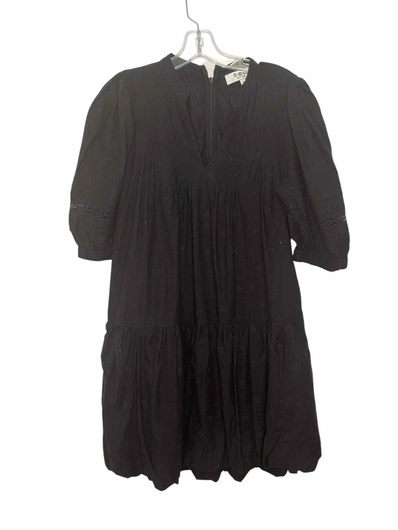 Sea NY Size X- Small Black Pre-Owned Dress- Ladies