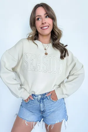 SEASIDE Embroidered Graphic Pullover