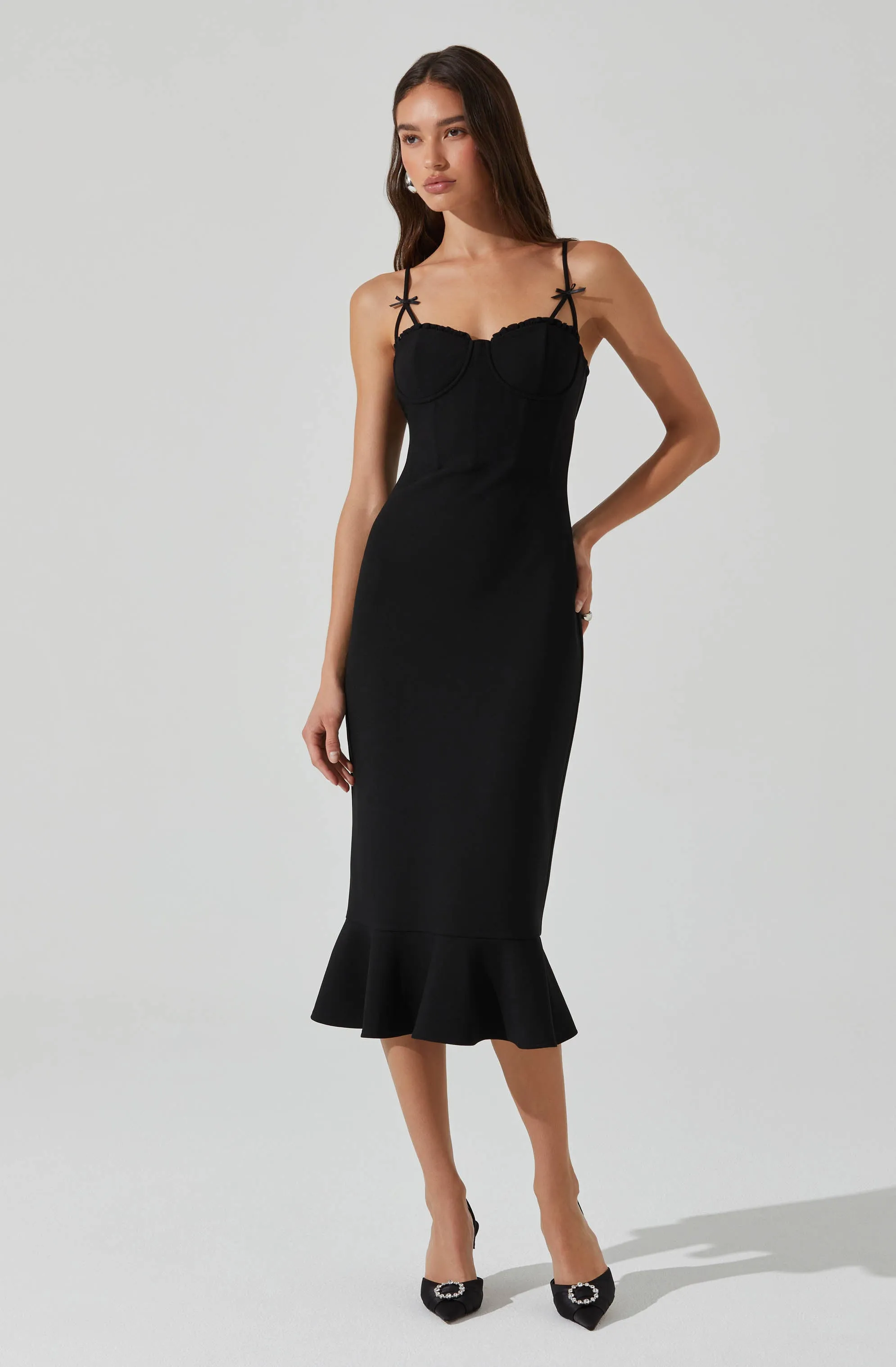 Selling Fast Adana Bow Detail Bustier Dress  Going Fast!