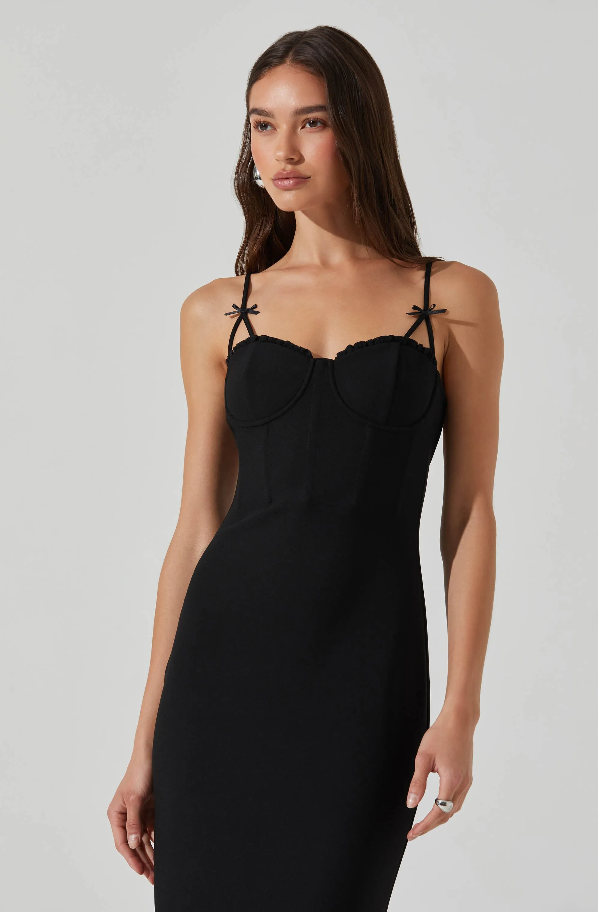 Selling Fast Adana Bow Detail Bustier Dress  Going Fast!