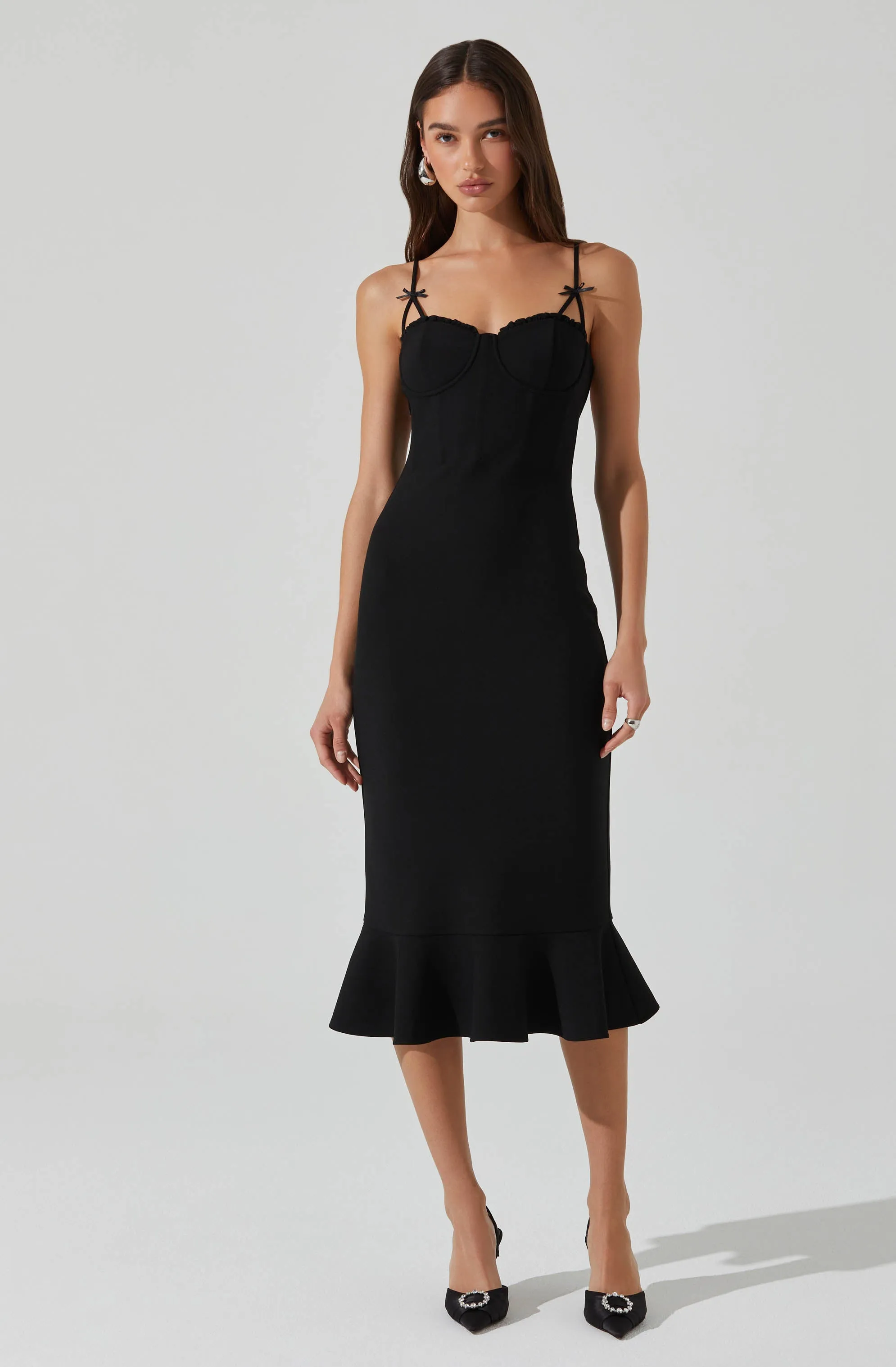 Selling Fast Adana Bow Detail Bustier Dress  Going Fast!