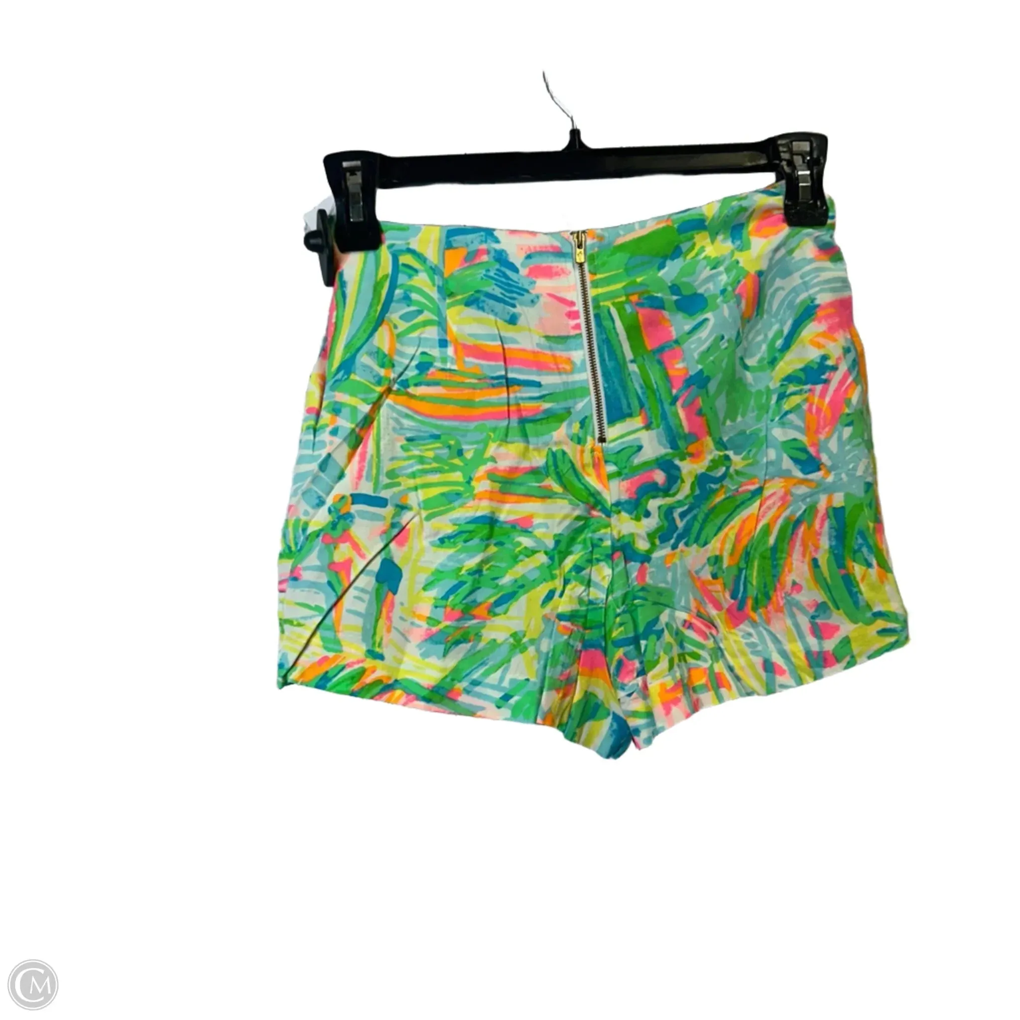 Shorts By Lilly Pulitzer In Green & Yellow, Size: 2
