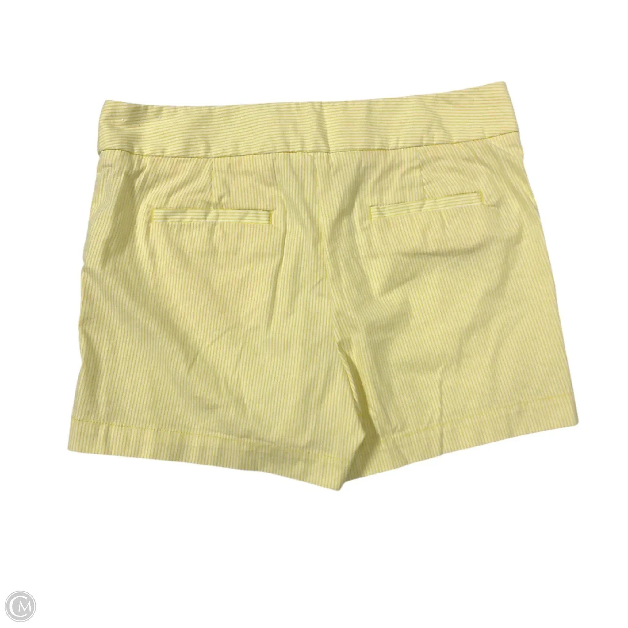 Shorts By Loft In White & Yellow, Size: 10