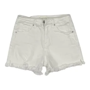 Shorts By Risen In White Denim, Size:S