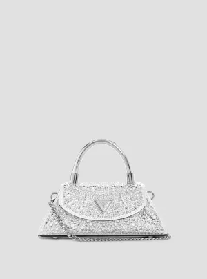 Silver Beauvoir Top Handle Bag Guess