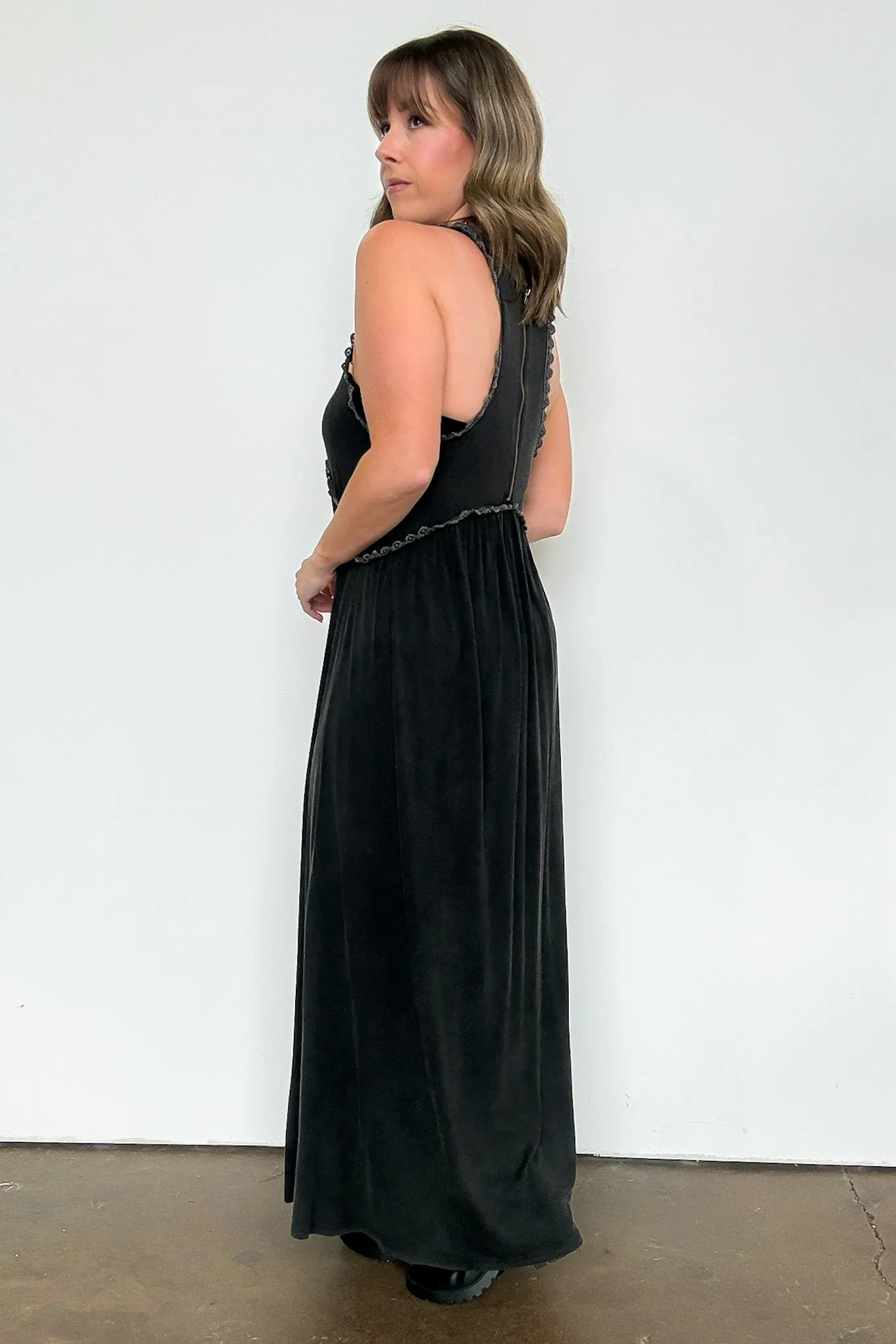 Simply Enticing Flowy Maxi Front Slit Dress - BACK IN STOCK