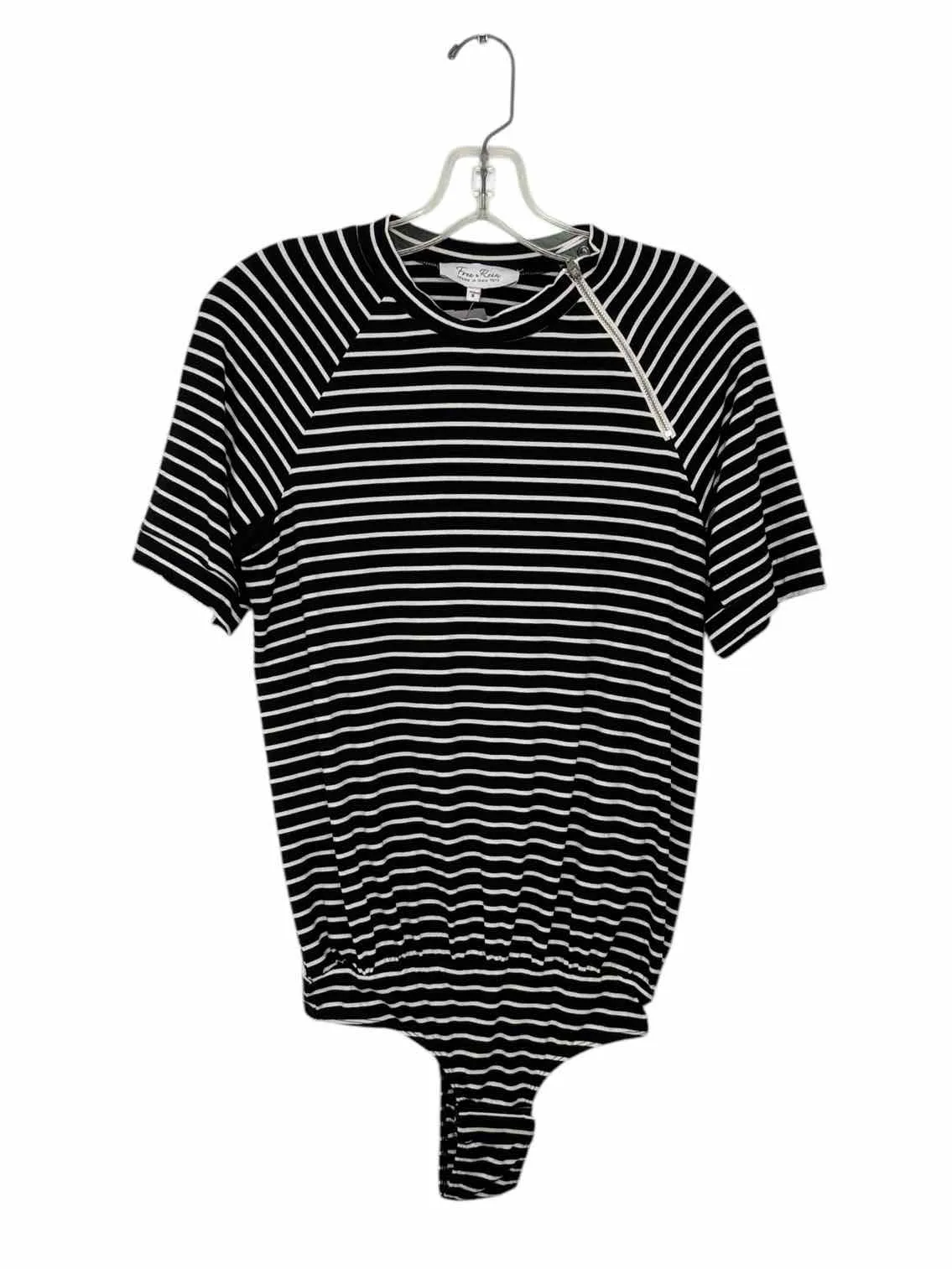 Size Small Black Stripe Pre-Owned Bodysuit- Ladies