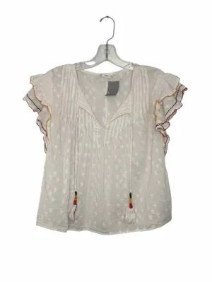 Size Small White Pre-Owned Top- Ladies