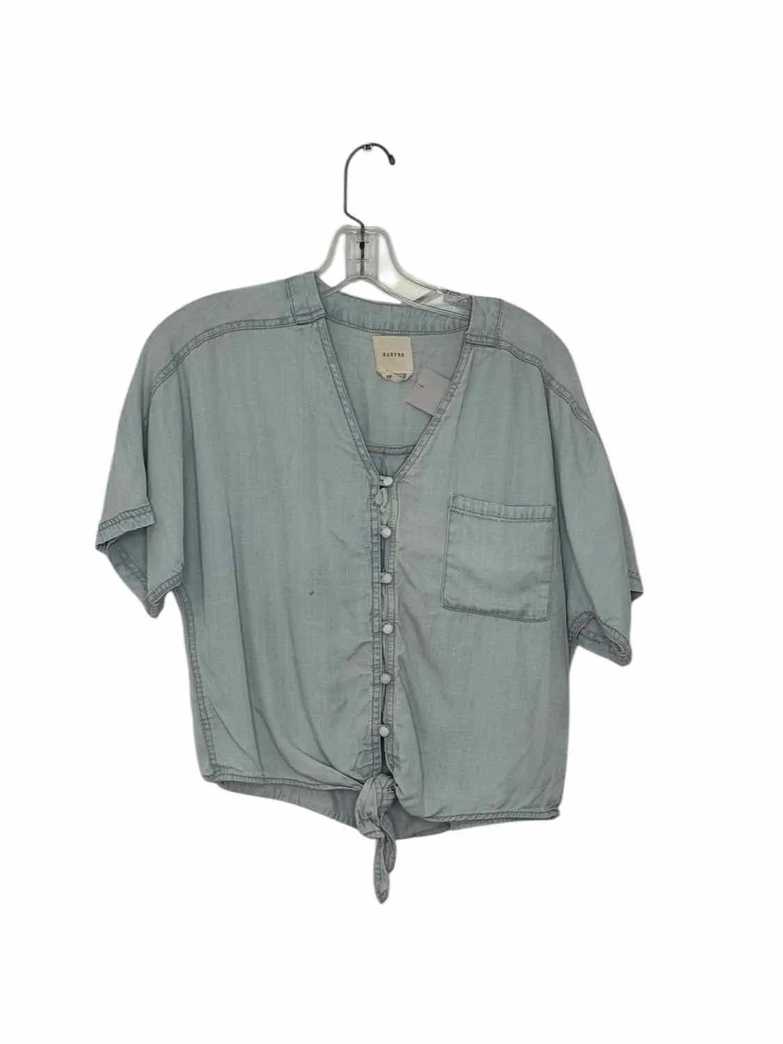 Size XXS Lt. Blue Pre-Owned Shirt- Ladies