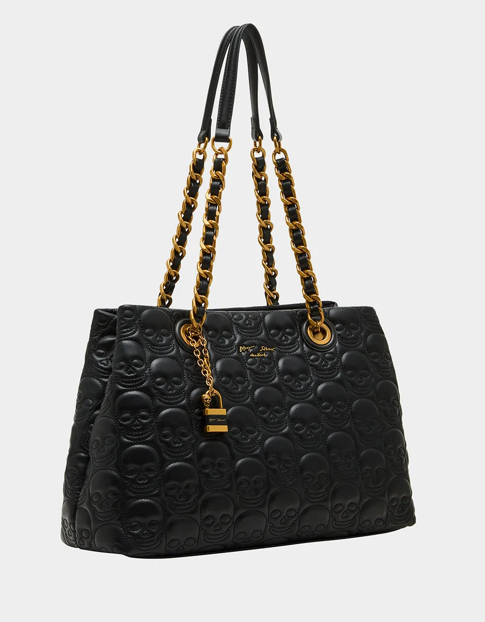 SKELE-TEASE COMPARTMENT TOTE BLACK Betsey Johnson