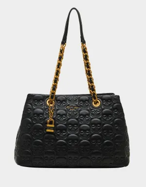 SKELE-TEASE COMPARTMENT TOTE BLACK Betsey Johnson