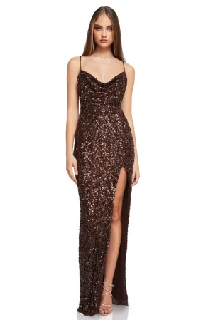 Smoke Show Gown Chocolate by Nookie