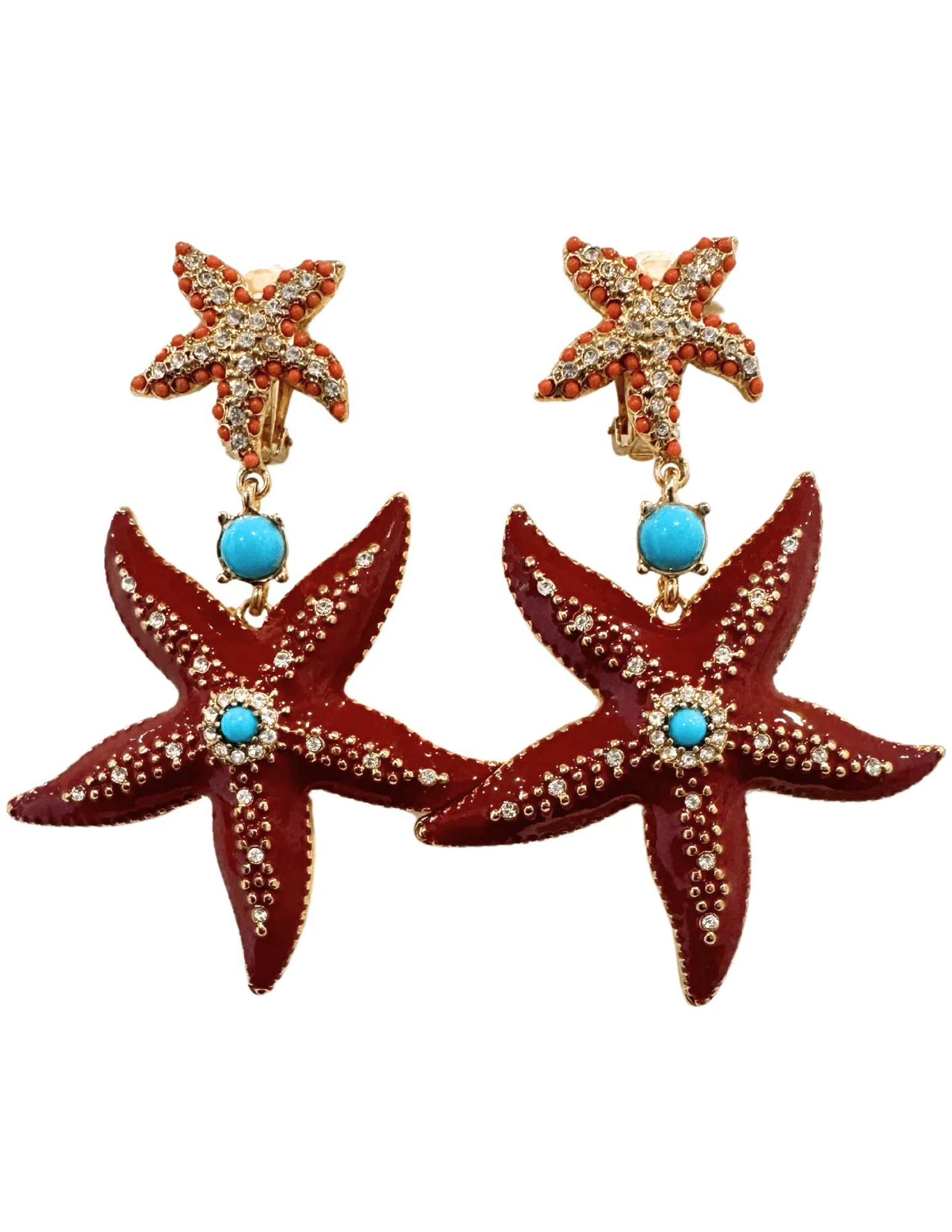 St. Barths La Robe Clip-On Starfish Earring