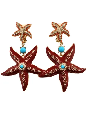St. Barths La Robe Clip-On Starfish Earring