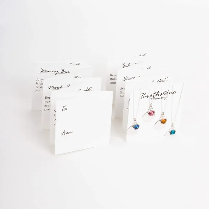 Sterling Silver December Birthstone Necklace P4601