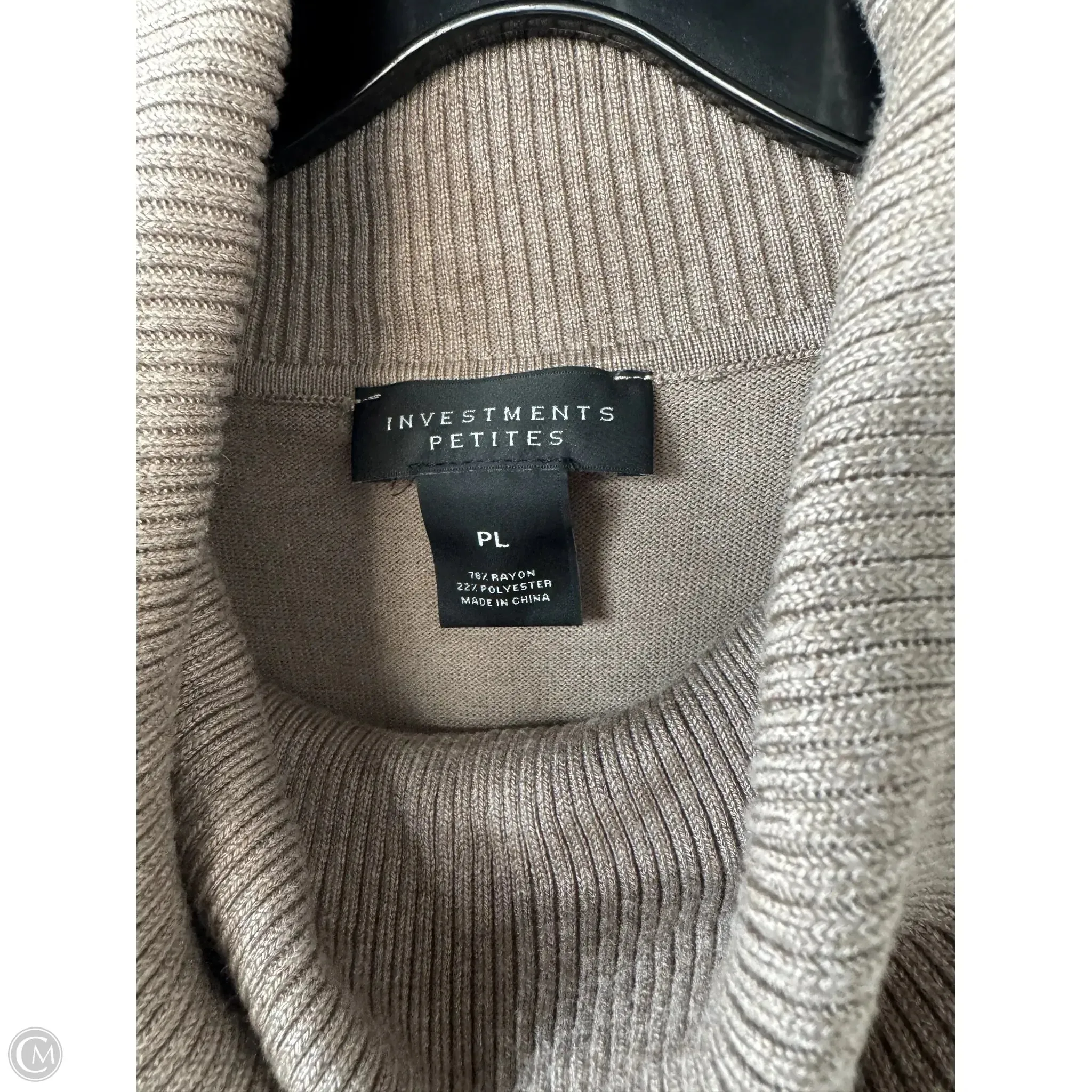 Sweater By Investments In Tan, Size: Lp