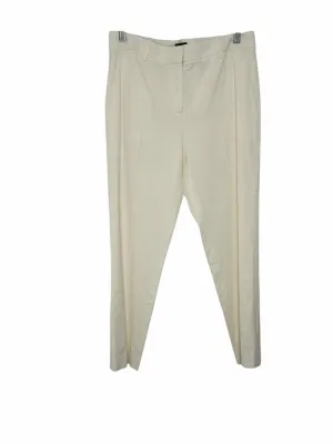 Theory Size 6 Cream Pre-Owned Pants- Ladies