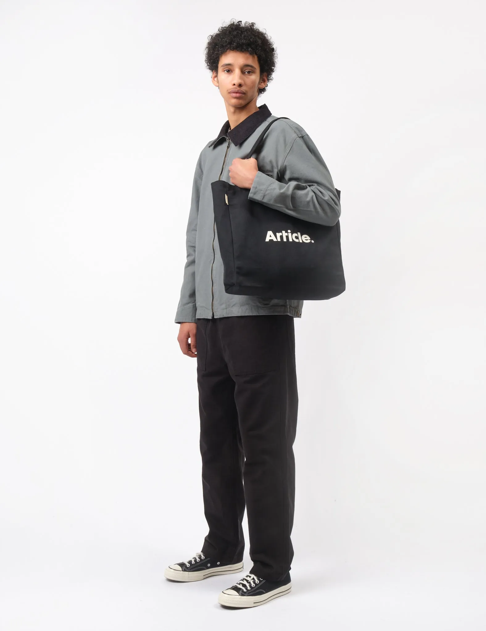 Top Rated Article Organic Heavy Canvas Tote Bag - Black  Last Chance!
