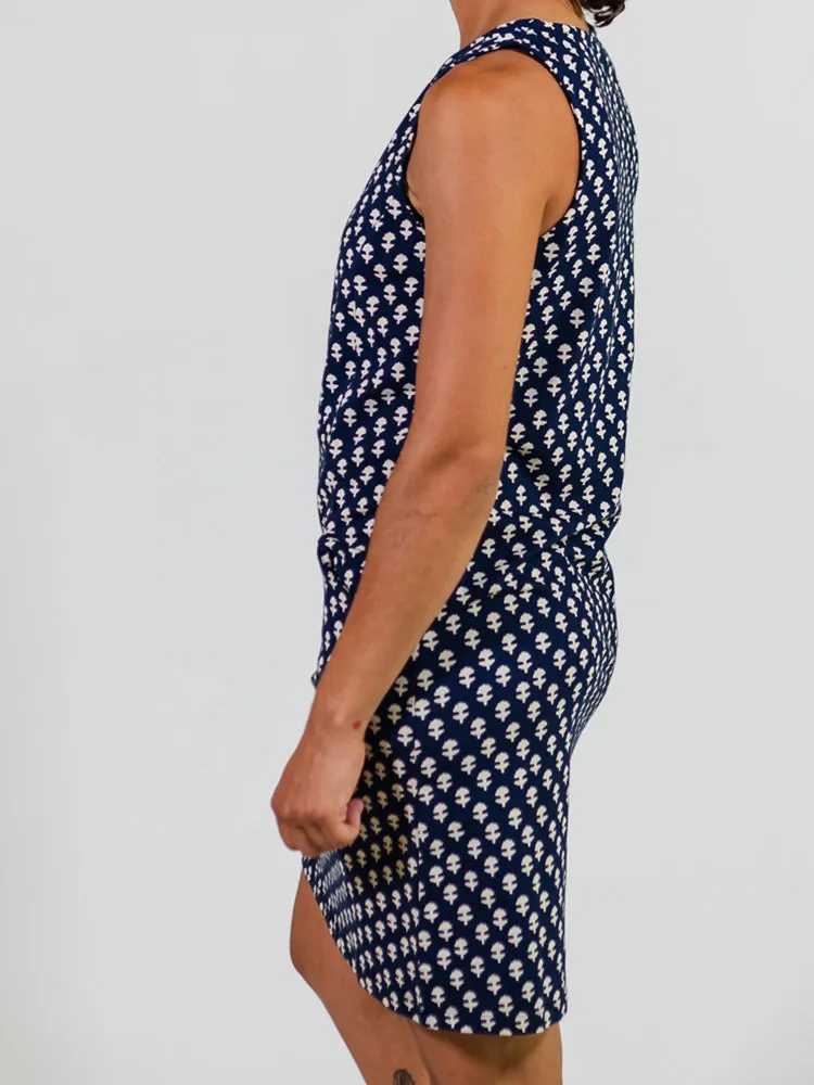 Top Rated Evanston Dress - Micro Floral Navy  Last Chance!