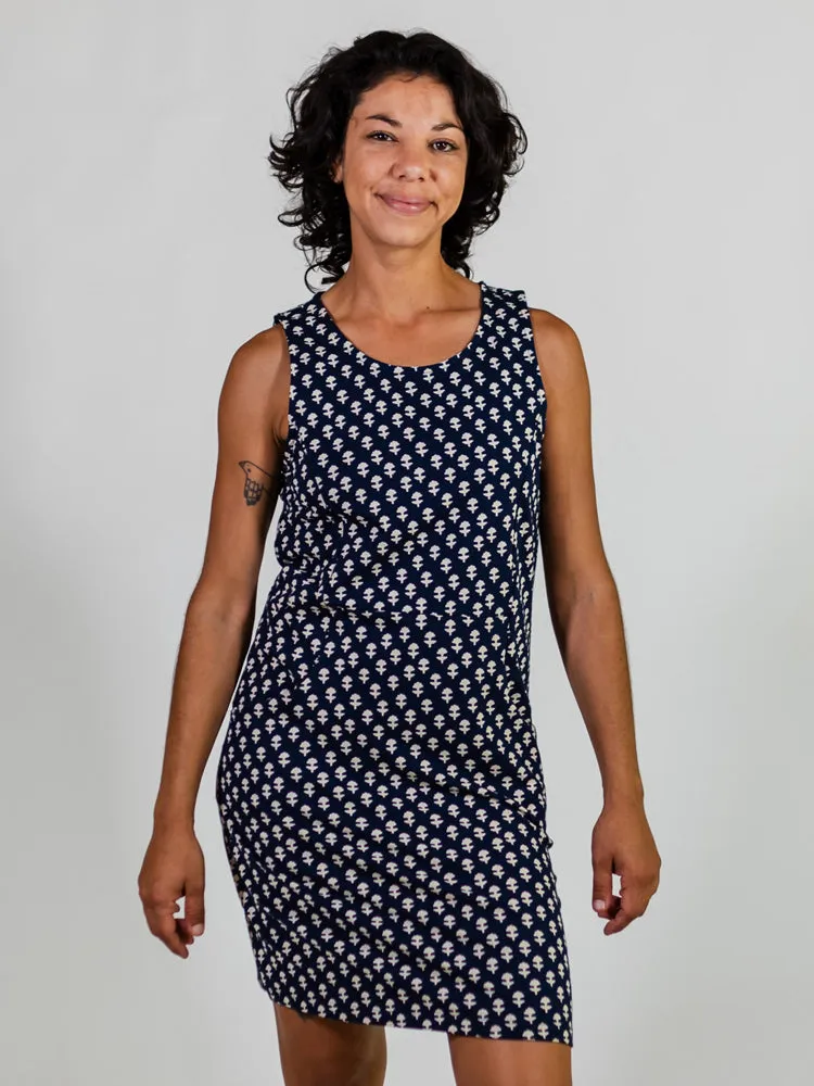 Top Rated Evanston Dress - Micro Floral Navy  Last Chance!