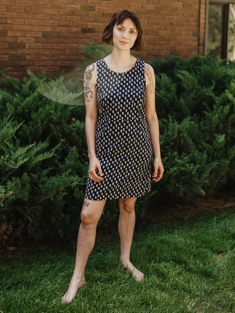 Top Rated Evanston Dress - Micro Floral Navy  Last Chance!