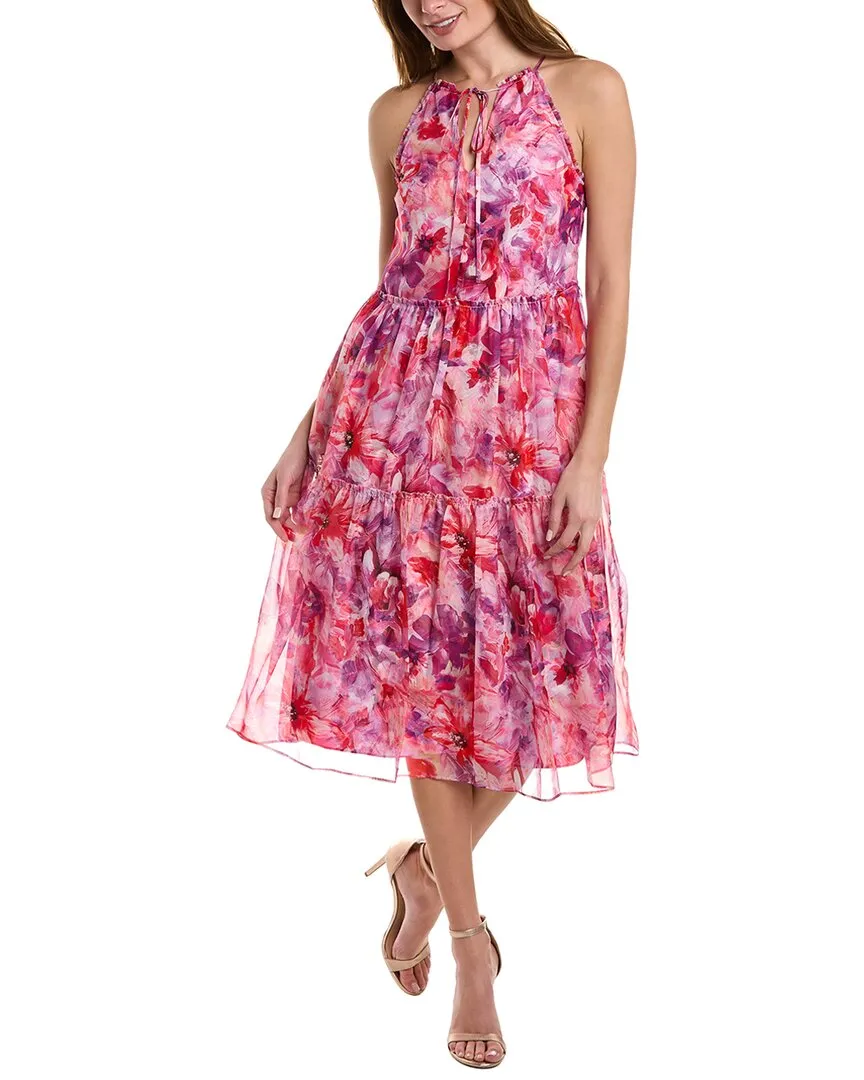 Top Rated Marchesa Notte Floral Midi Dress  Last Few Pieces!