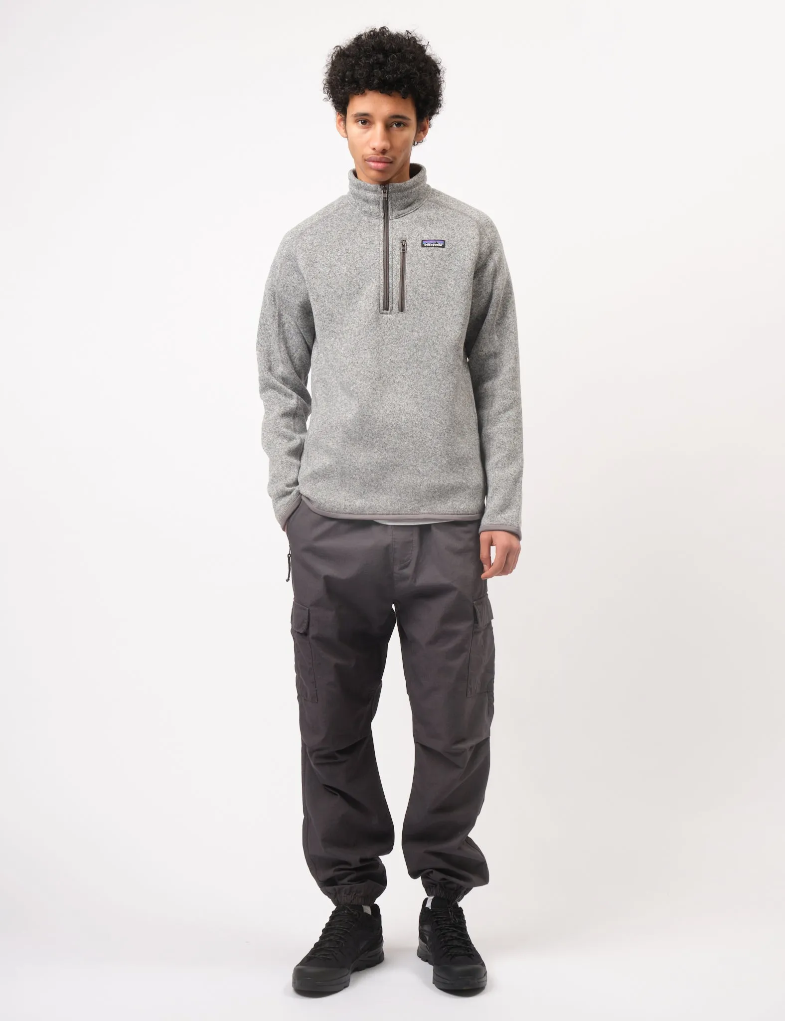Top Rated Patagonia Better Sweater 1/4 Zip Fleece - Stonewash Grey  Stylish & Comfortable