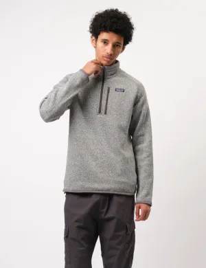 Top Rated Patagonia Better Sweater 1/4 Zip Fleece - Stonewash Grey  Stylish & Comfortable
