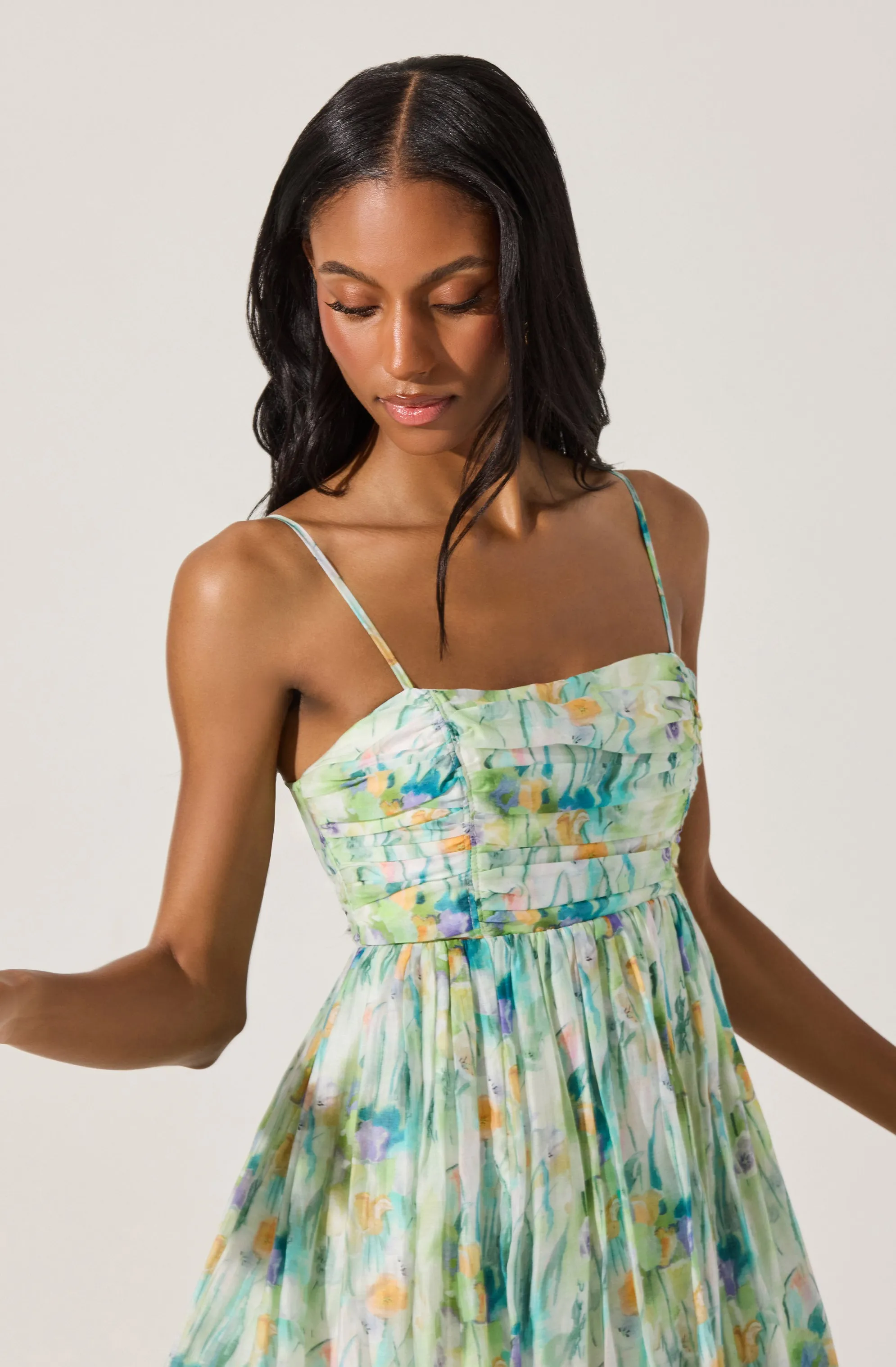 Trendy 2025 Bubble Floral Mini Dress  Ends Soon!