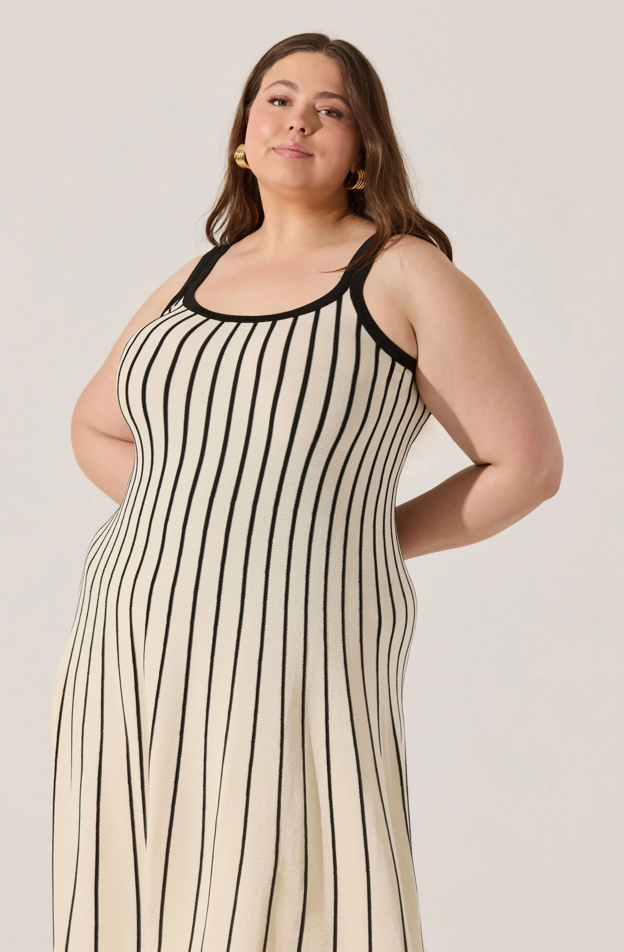 Trendy 2025 Irecia Stripe Sweater Midi Dress  Last Chance!