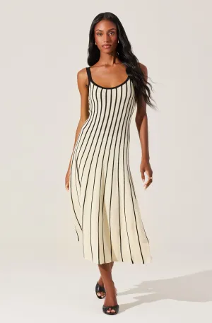 Trendy 2025 Irecia Stripe Sweater Midi Dress  Last Chance!