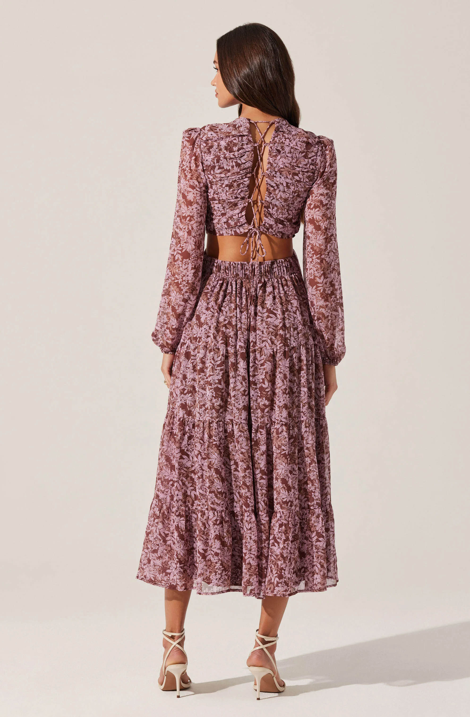 Trendy 2025 V-Neck Cutout Midi Dress  Going Fast!