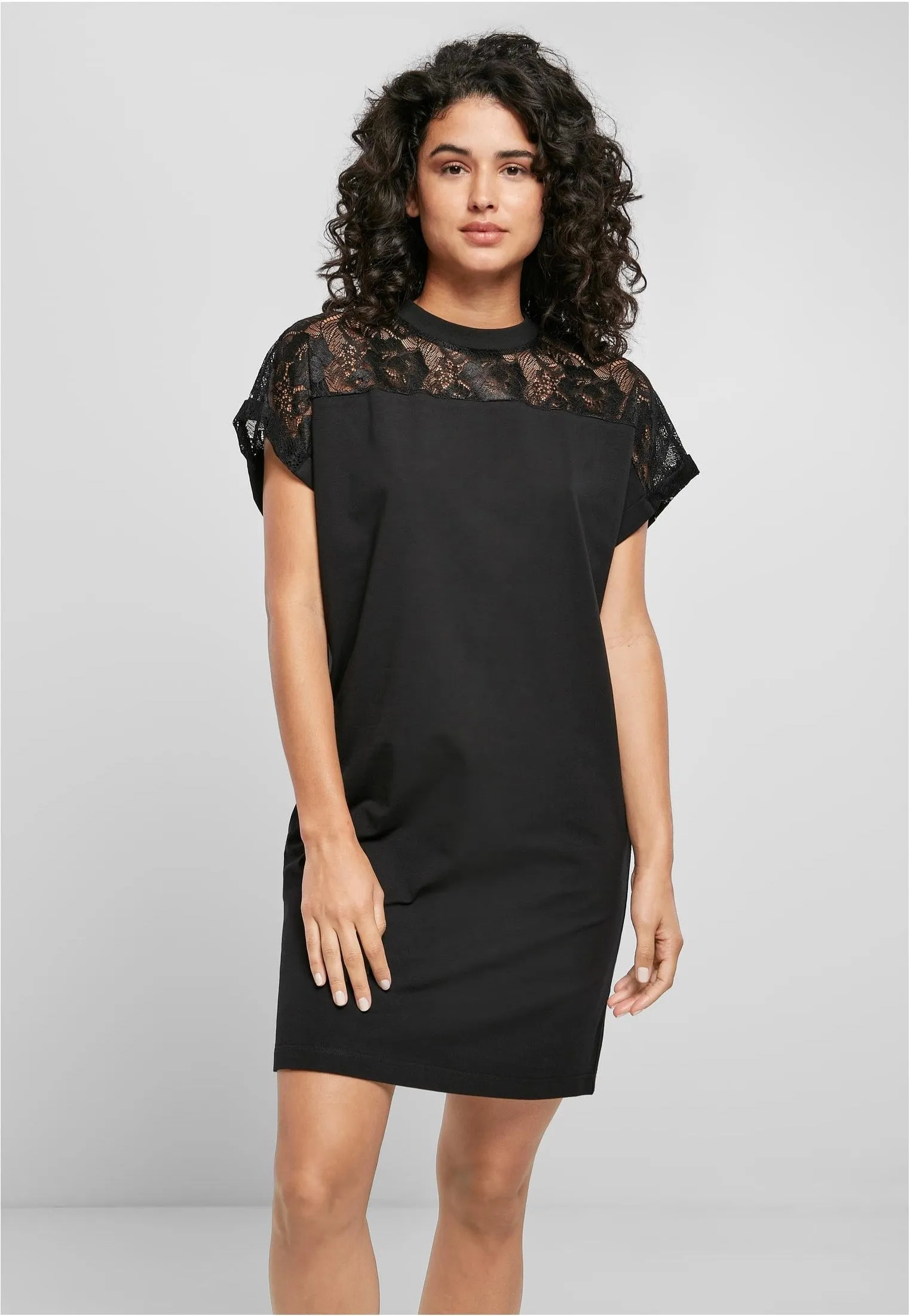 Urban Classics - Ladies Lace Tee Black - Dress