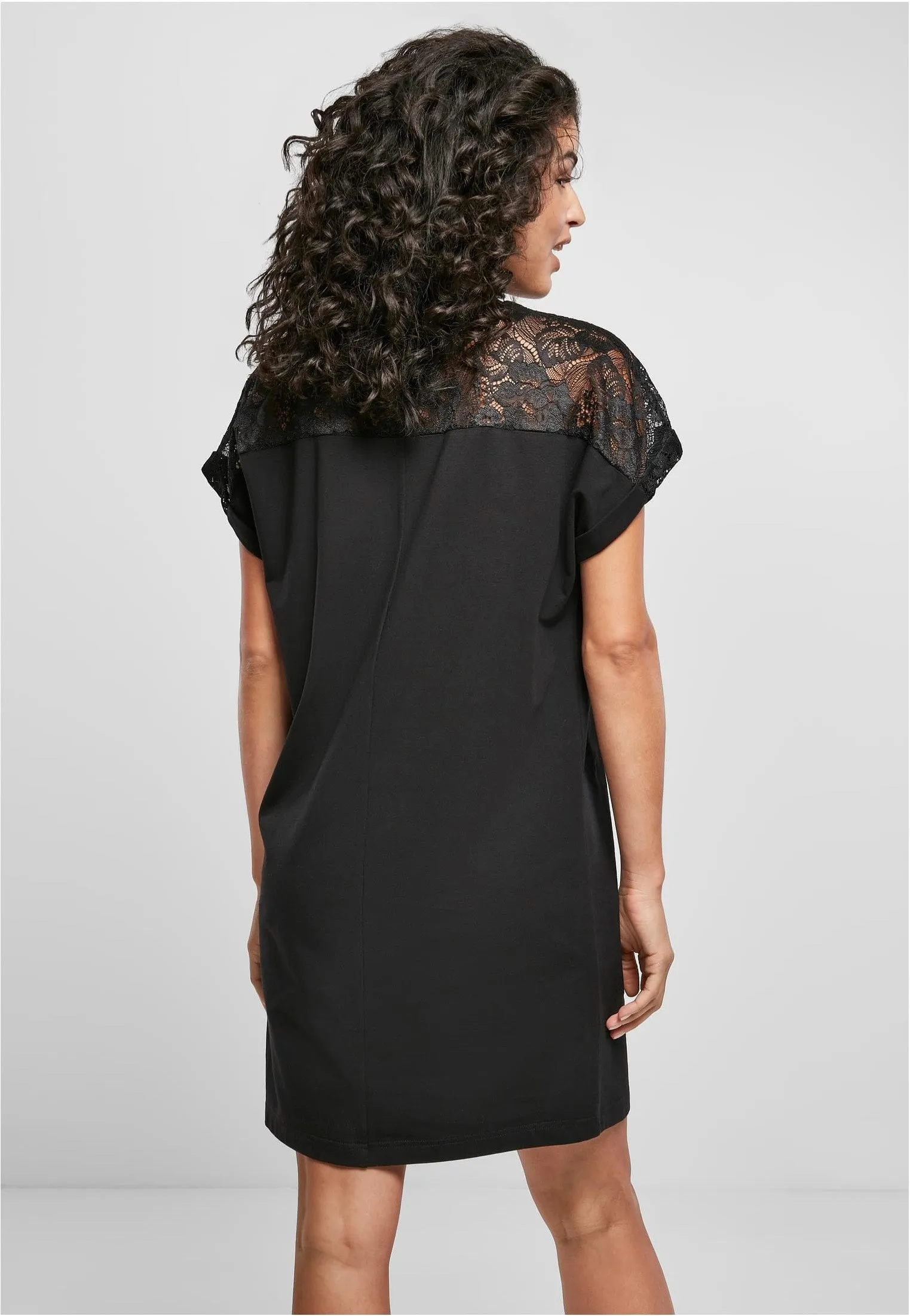 Urban Classics - Ladies Lace Tee Black - Dress