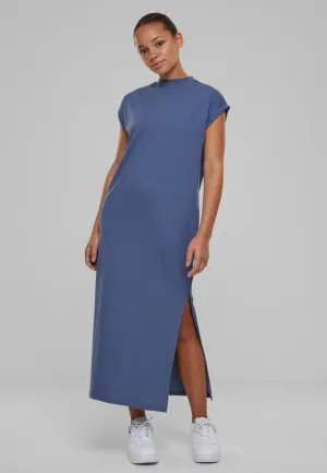 Urban Classics - Ladies Long Extended Shoulder Vintageblue - Dress