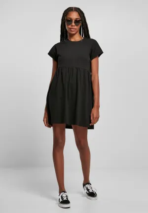 Urban Classics - Ladies Organic Empire Valance Tee Black - Dress