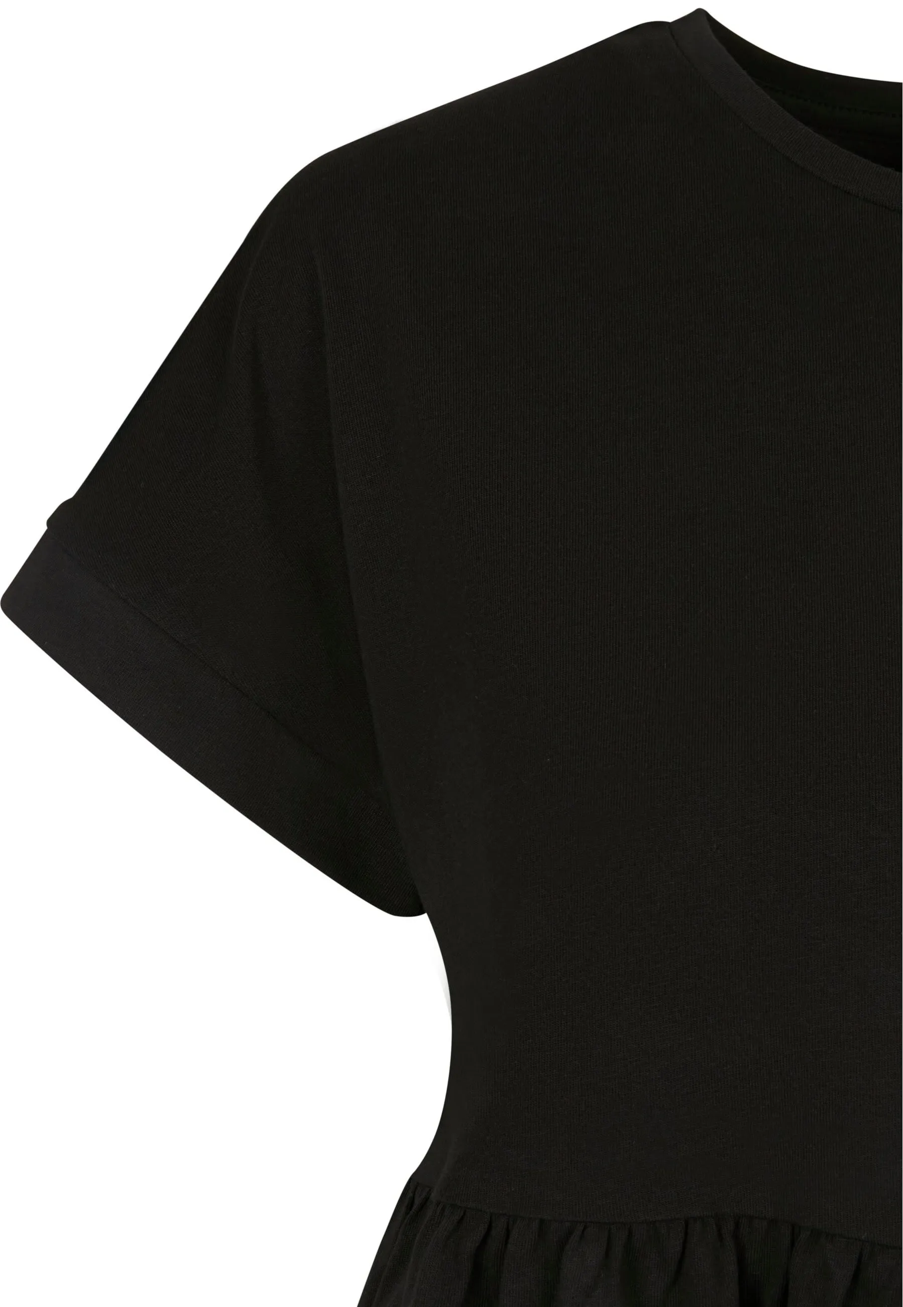 Urban Classics - Ladies Organic Empire Valance Tee Black - Dress
