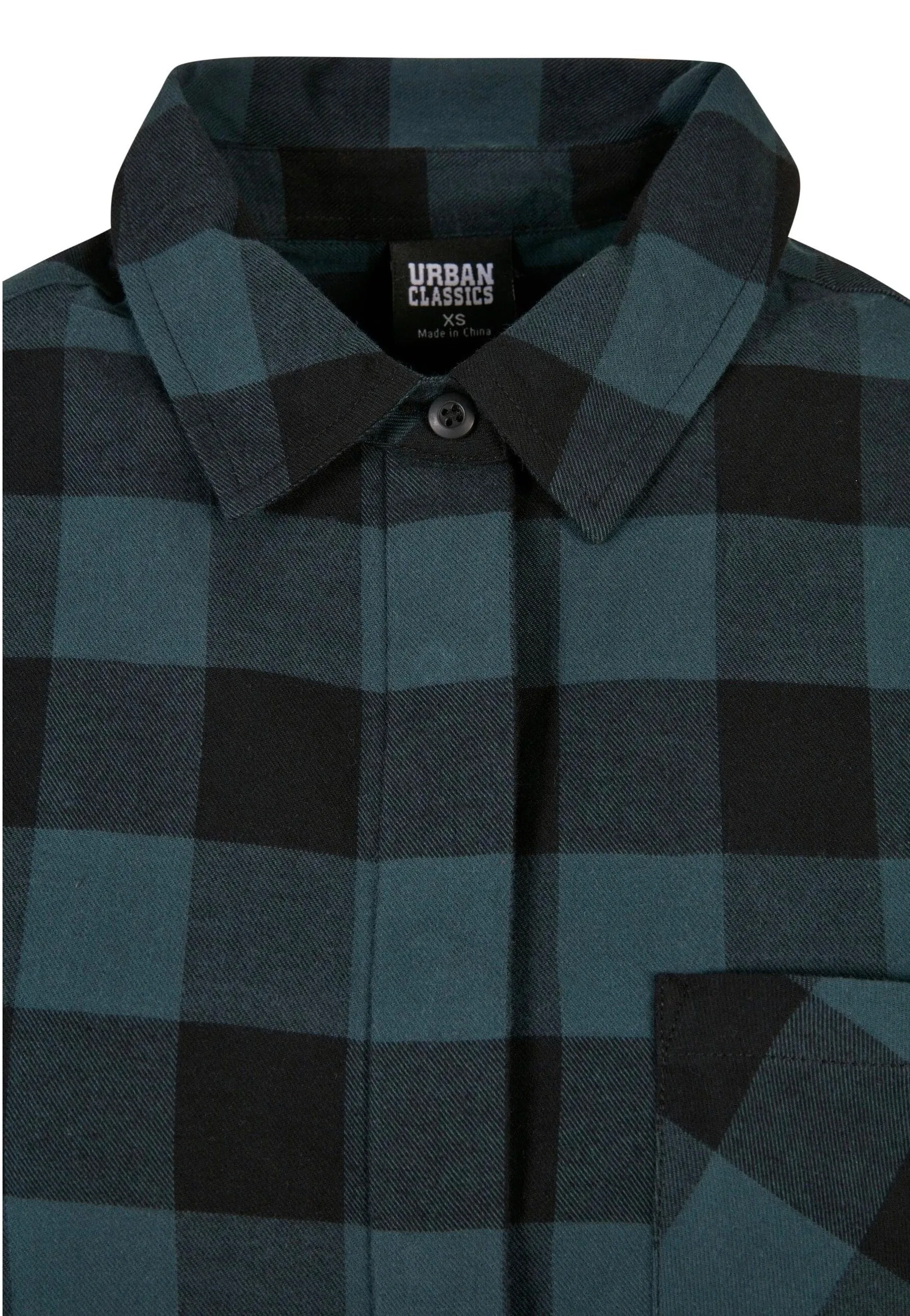 Urban Classics - Ladies Oversized Check Flannel Jasper/Black - Dress