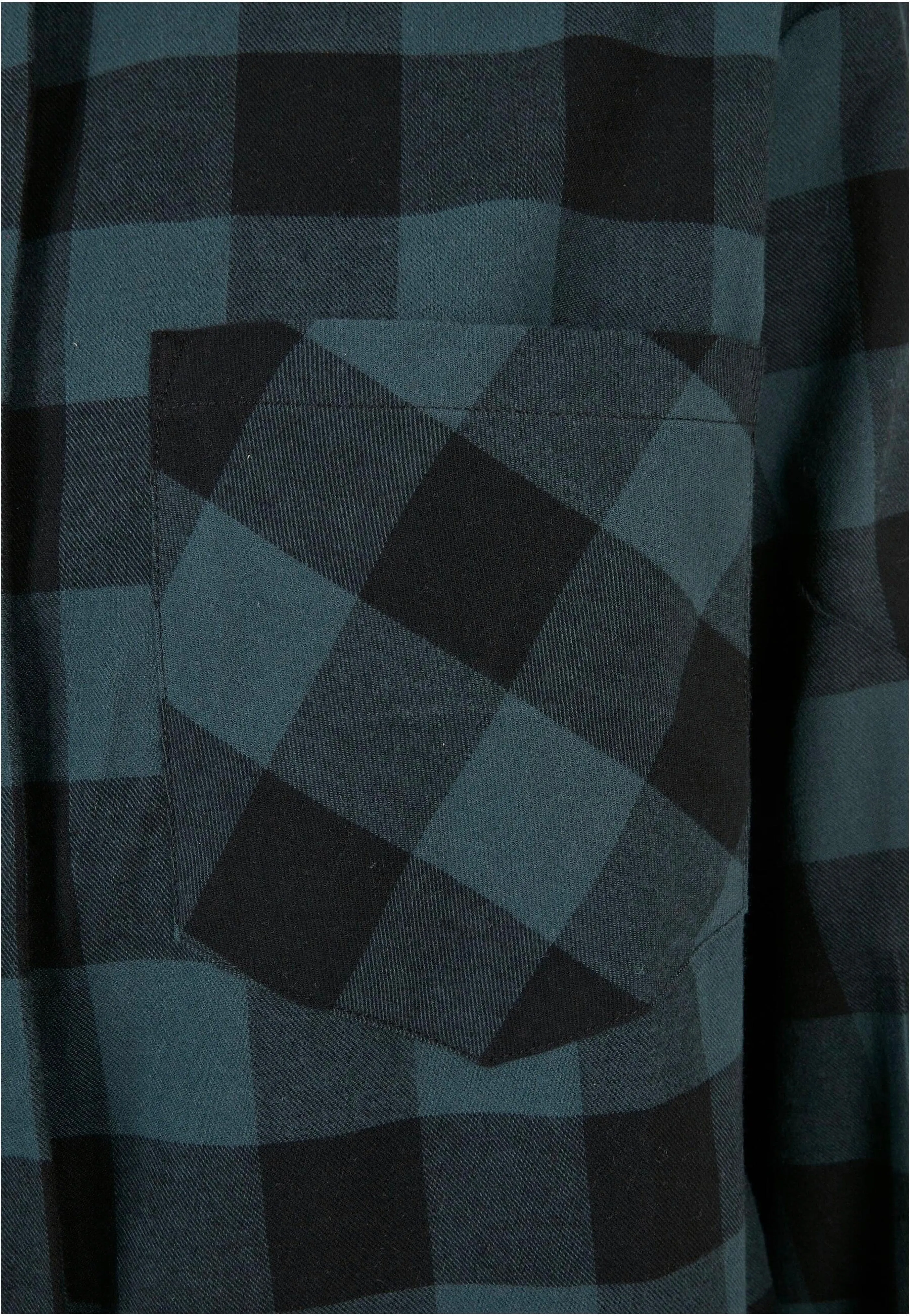 Urban Classics - Ladies Oversized Check Flannel Jasper/Black - Dress