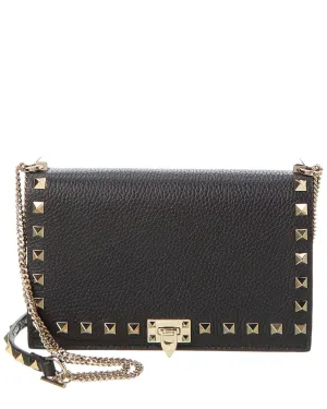 Valentino Rockstud Grainy Leather Crossbody