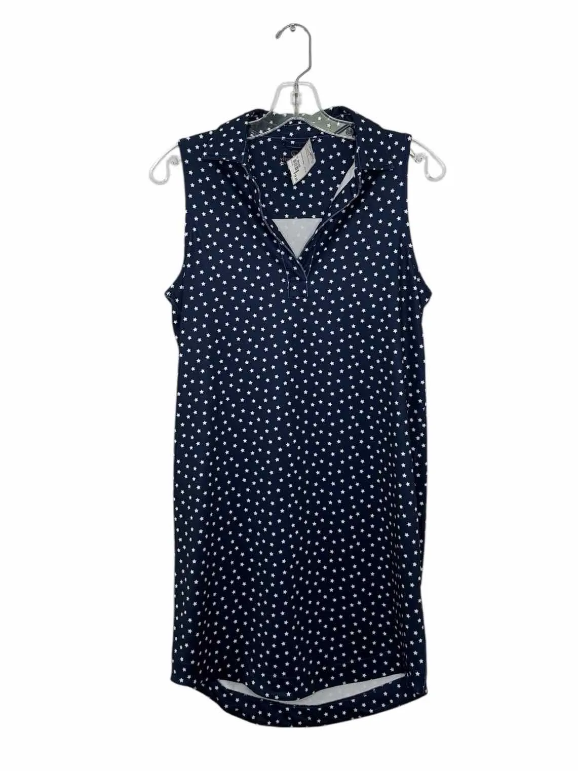 Vineyard Vines Size X- Small Navy Print Pre-Owned Dress- Ladies