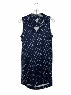 Vineyard Vines Size X- Small Navy Print Pre-Owned Dress- Ladies
