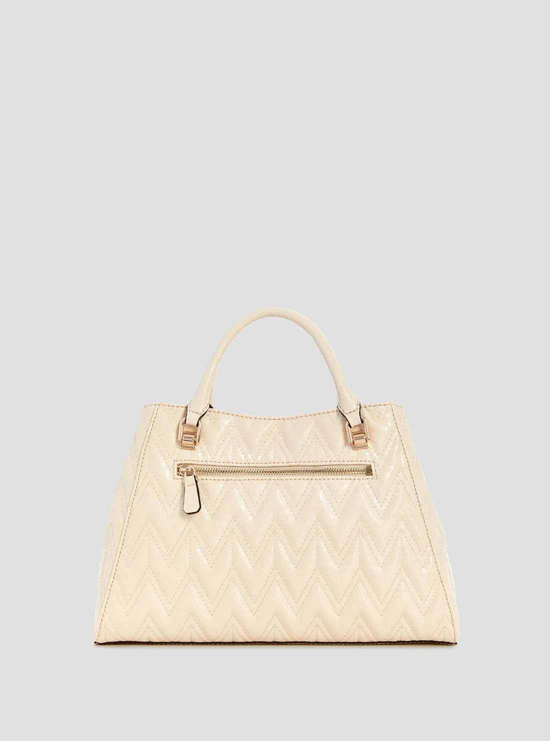 White Adelard Satchel Bag Guess