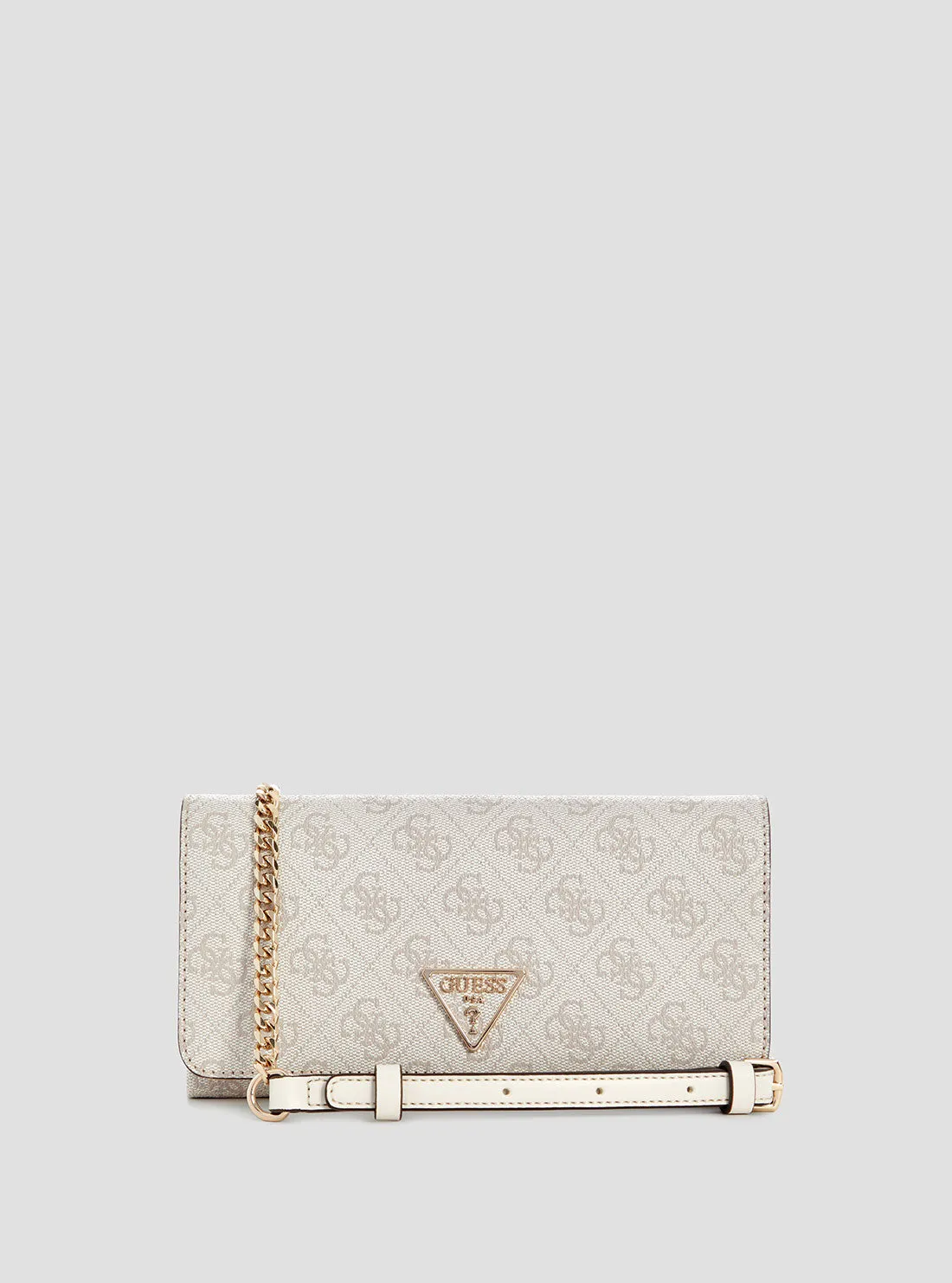 White Noelle Crossbody Organiser Bag Guess