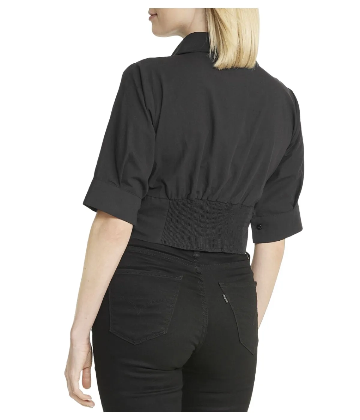 Worth Every Penny Cropped Corseted Shirt  Limited Stock!