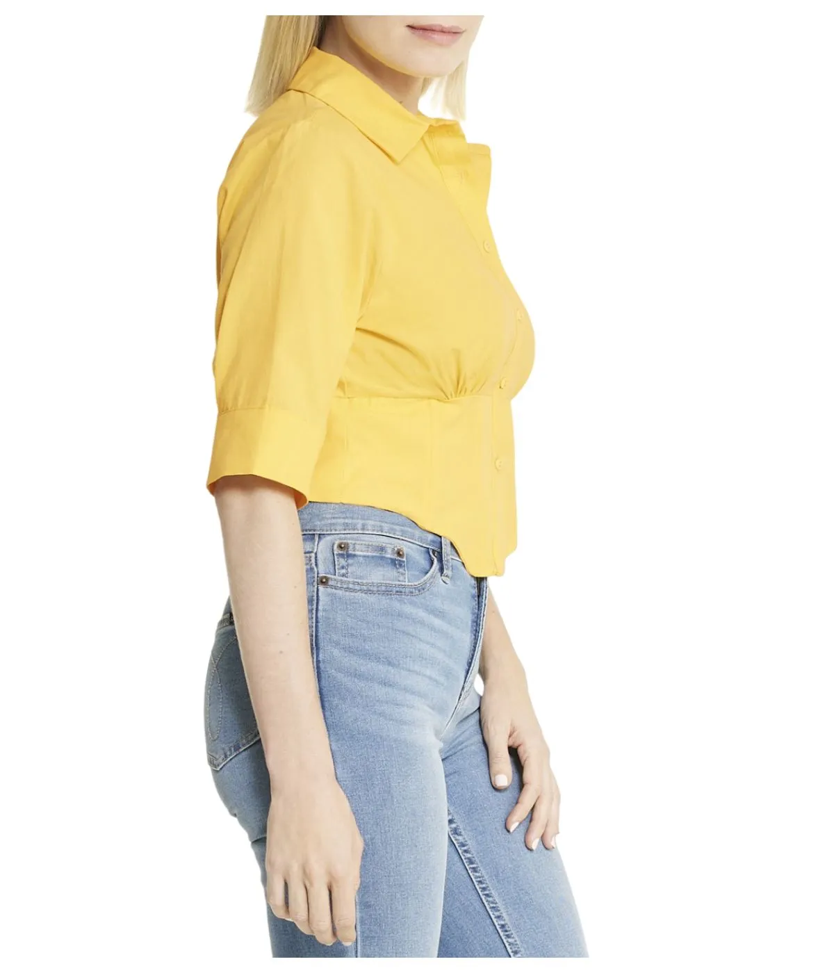 Worth Every Penny Cropped Corseted Shirt  Limited Stock!