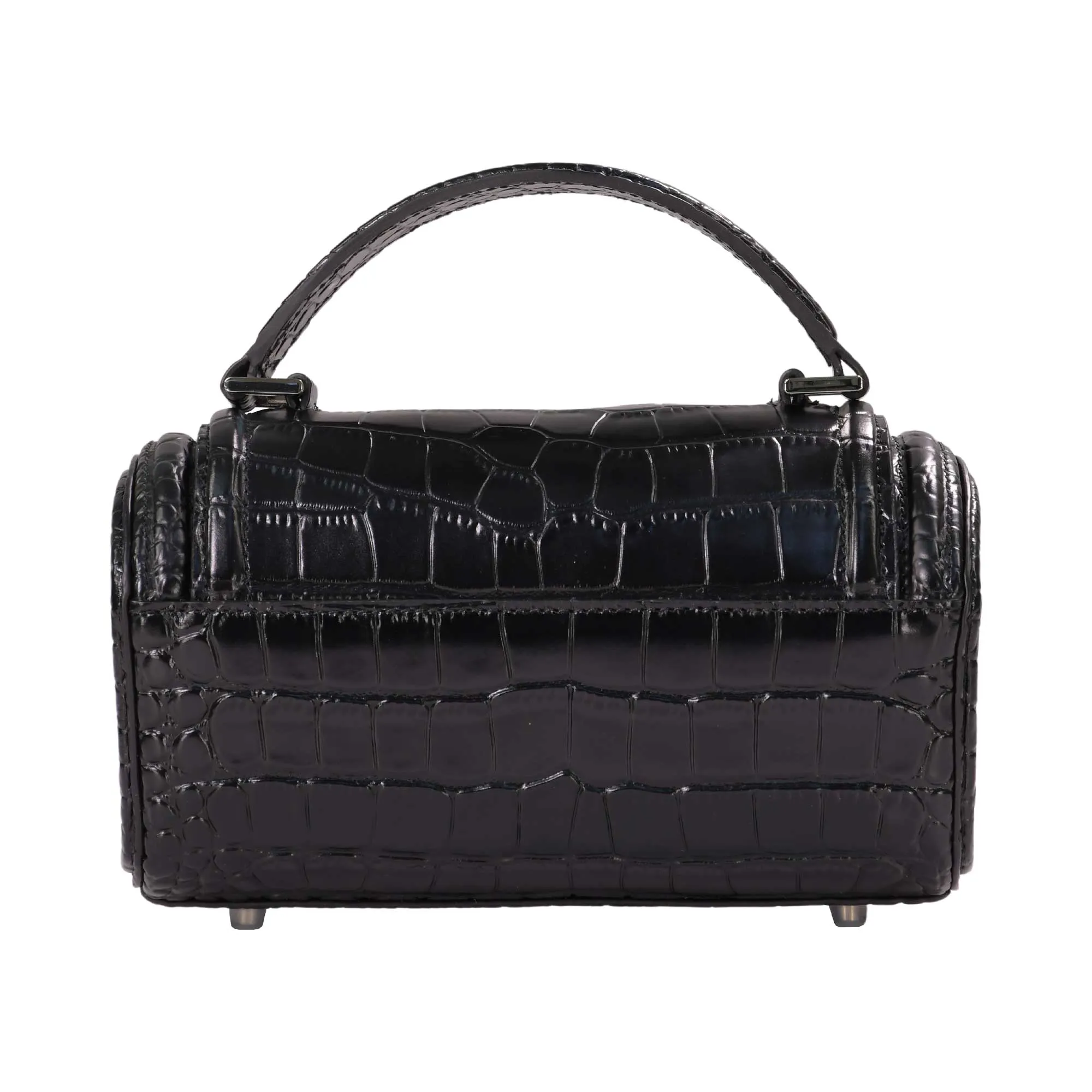 Yese Studio Women's Jennie Black Cocco Long Crossbody Bag, Size: 20cm X 12cm X 12cm
