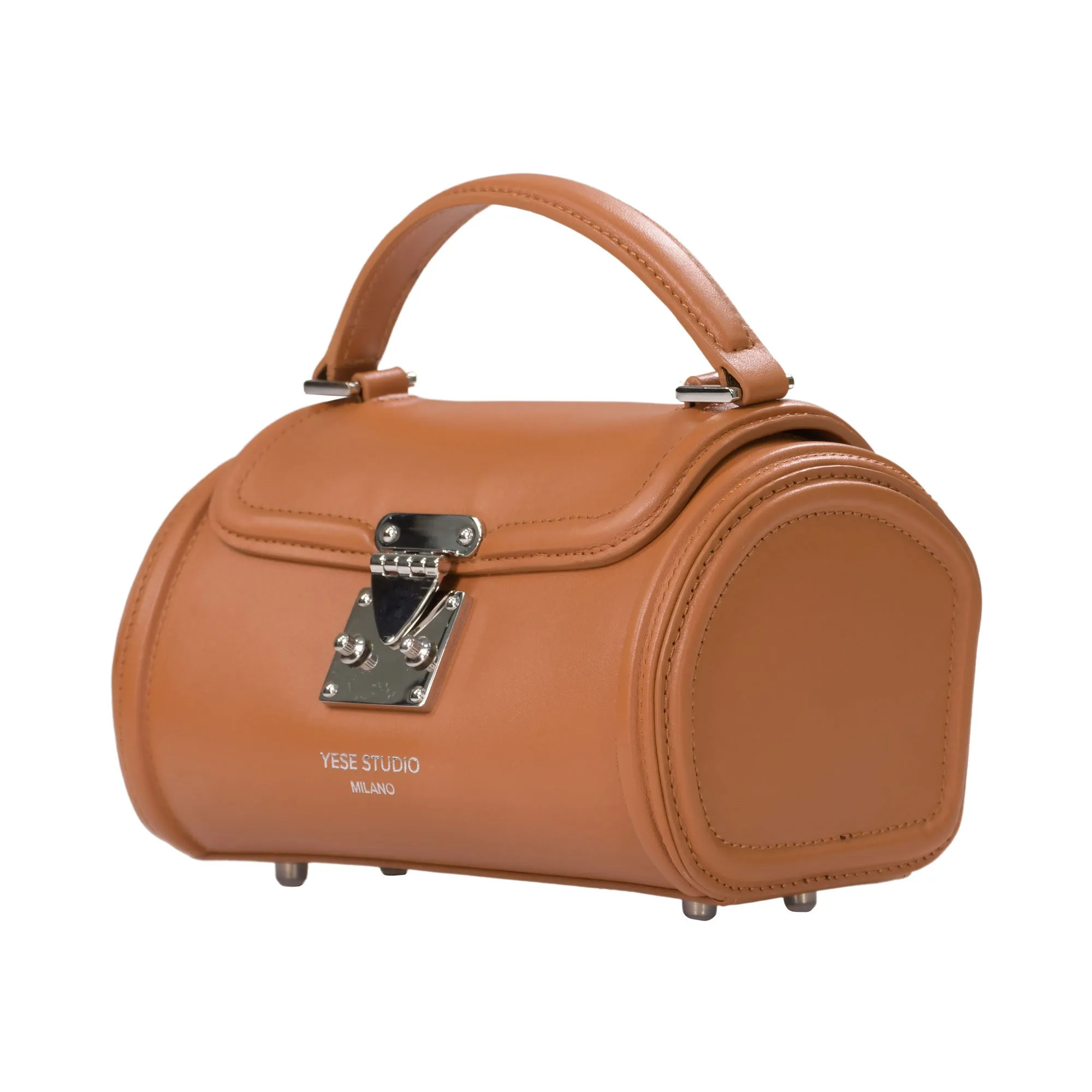 Yese Studio Women's Jennie Caramel Long Crossbody Bag, Size : 20cm X 12cm X 12cm