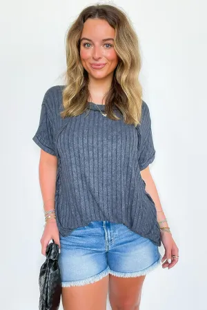 Zandrah Ribbed Raglan Knit Top - BACK IN STOCK
